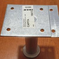 Piedini regolabili in acciaio pezzi 4