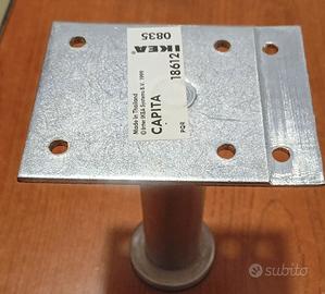 Piedini regolabili in acciaio pezzi 4