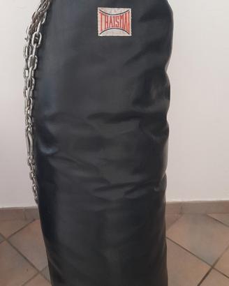 Sacco da boxe in pelle marca Thaismai 