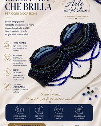 Reggiseno decorativo con perline