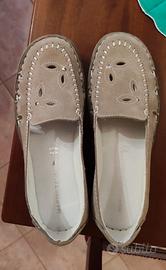 mocassini da donna in pelle