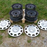 VOLKSWAGEN 4 cerchi in acciaio 6 pollici x 15