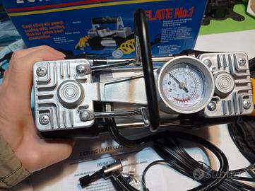mini compressore auto 12Volt doppio cilindro