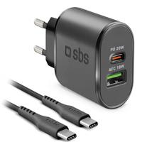 Alimentatore doppia porta - USB + Type-C - Nuovo