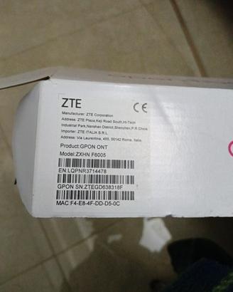 MODEM ONT Open Fiber Nuovo FTTH GPON Completo Scat
