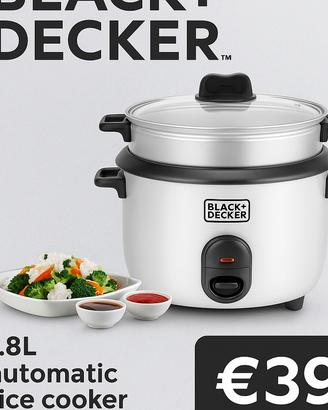 Cuociriso Automatico BLACK+DECKER RC1860 1,8 Lit