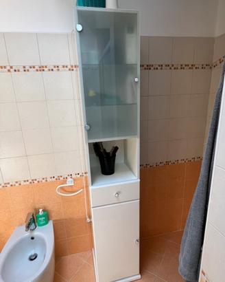 Mobile colonna bagno girevole con specchio