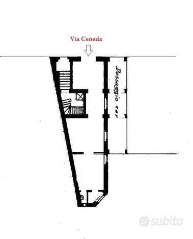 Locale c1 commerciale di 55 mq con sottonegozio