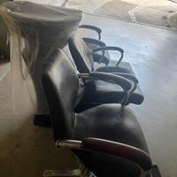 set 2 poltrone più lavatesta x parrucchieri 