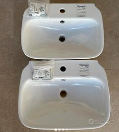 Lavabo Olympia mod Clear 55 da appoggio o sospeso