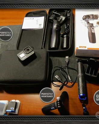 GoPro HERO 8 + Gimbal Hohem + Kit Completo