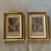 Coppia di quadretti francesi vintage