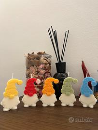 Candela elfo gnomo segnaposto