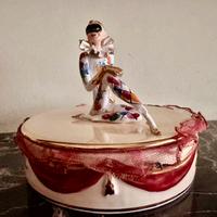 scatola in ceramica anni '40 vintage