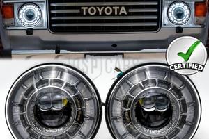 Fari LED per Land Cruiser J60 OMOLOGATI Angel Eyes