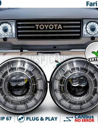 Fari LED per Land Cruiser J60 OMOLOGATI Angel Eyes