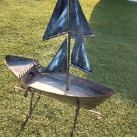 Barca in ferro battuto lavorata a mano 