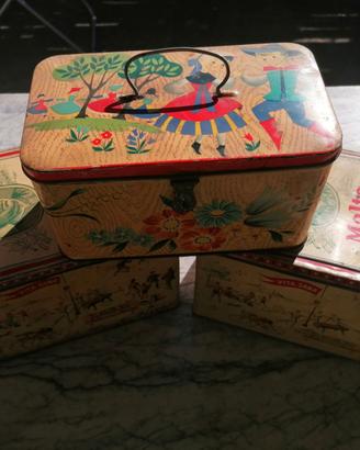 Scatole vintage in latta