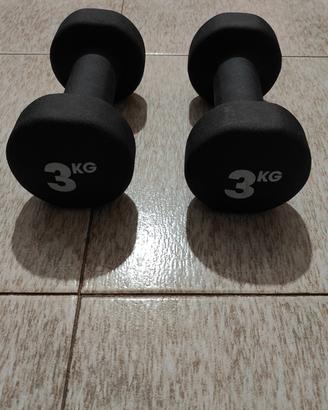 2 Manubri da 3kg