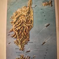 Cartolina Posta Militare 49 (CORSICA) - Mappa Tema