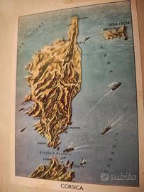 Cartolina Posta Militare 49 (CORSICA) - Mappa Tema