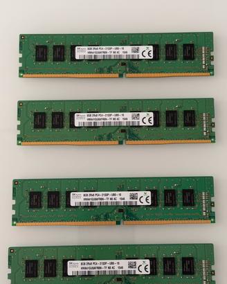 RAM SK hynix 32GB 4x8GB DDR4 2133 DIMM desktop