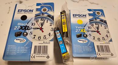 lotto 4 cartucce Epson 27XXL E 27XL