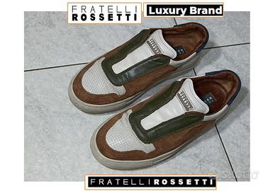 Sneakers Fratelli Rossetti slip-on pelle n.38