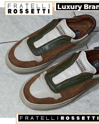 Sneakers Fratelli Rossetti slip-on pelle n.38