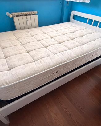 letto in legno bianco 1 piazza e mezza