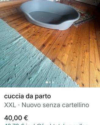 cuccia da parto per cani e gatti
