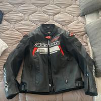 Giacca  moto pelle alpinestar missile v2 tg 54