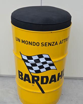 SGABELLO BARDAHL BARILE FUSTO OLIO ARREDAMENTO
