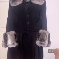 Cappotto Mario Borsato in lana con finiture in chi