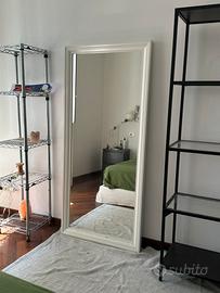 Specchio cornice bianca