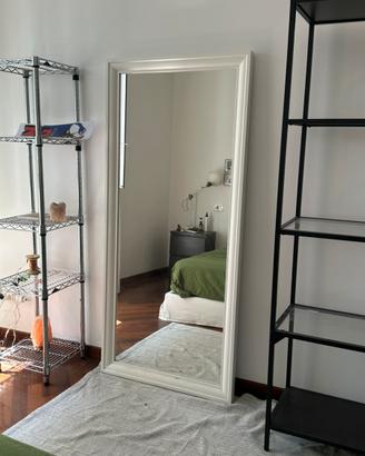 Specchio cornice bianca