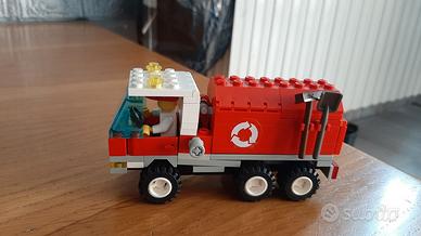  LEGO 6668 camion spazzatura rosso