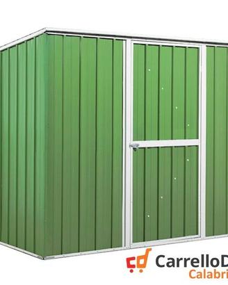 Casetta box giardino Acciaio 260x185 verde chiaro