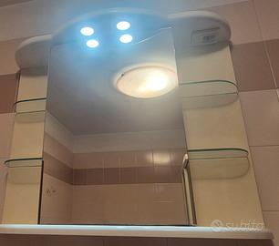 mobiletto per bagno con specchio