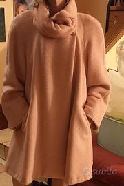 Cappotto donna rosa marca paola Antonini