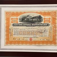 Certificato azionario storico da 25 azioni