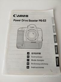 Canon booster PB-E2 manuale istruzioni 
