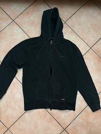 Felpa a zip nera