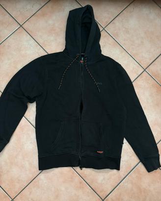 Felpa a zip nera