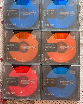 6 minidisc Somy 74 min.
