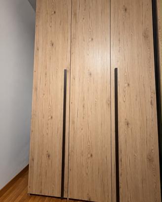 Armadio 3 ante effetto rovere