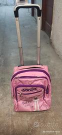 zaino scuola bambina 6-12 anni con trolley