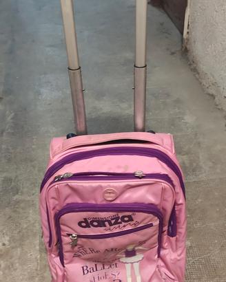 zaino scuola bambina 6-12 anni con trolley