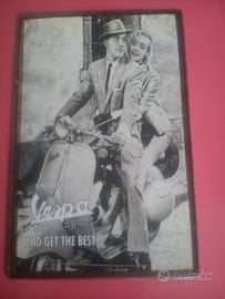 targa  metallica vintage  vespa