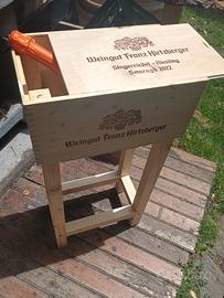 tavolino artigianale porta champagne 